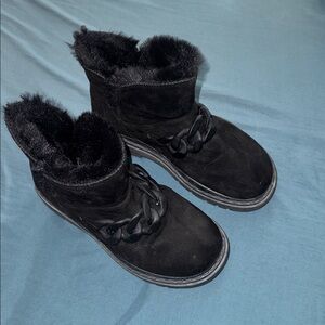 Black Suede Women's Boots